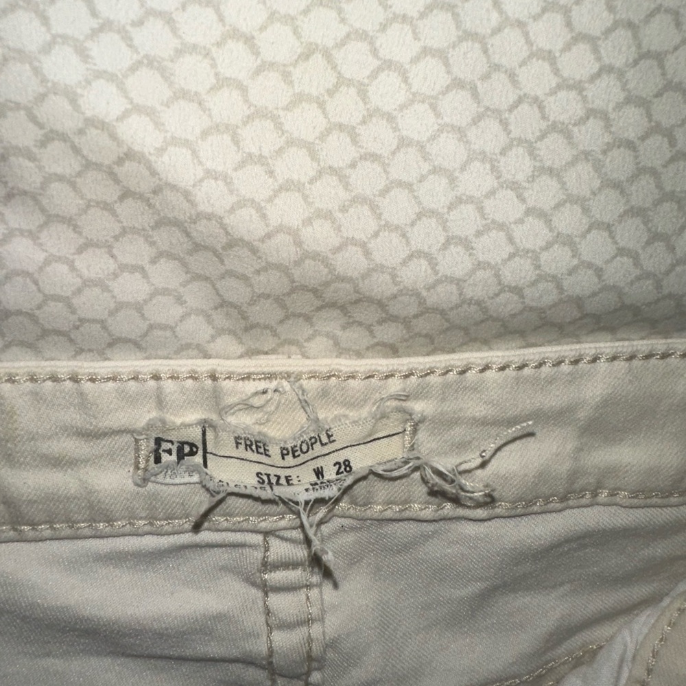 Free People Light Tan Jeans